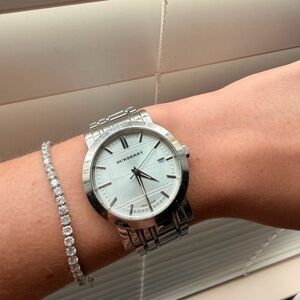 Burberry Silver-Tone Watch